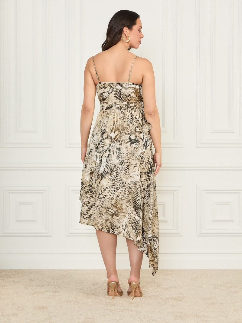 Eco Giselle Printed Asymmetrical Dress