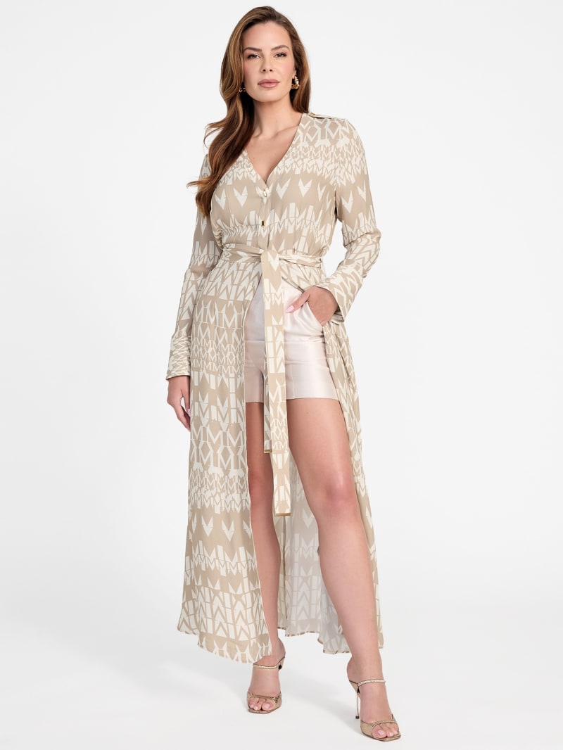 Britney Monogram Maxi Dress