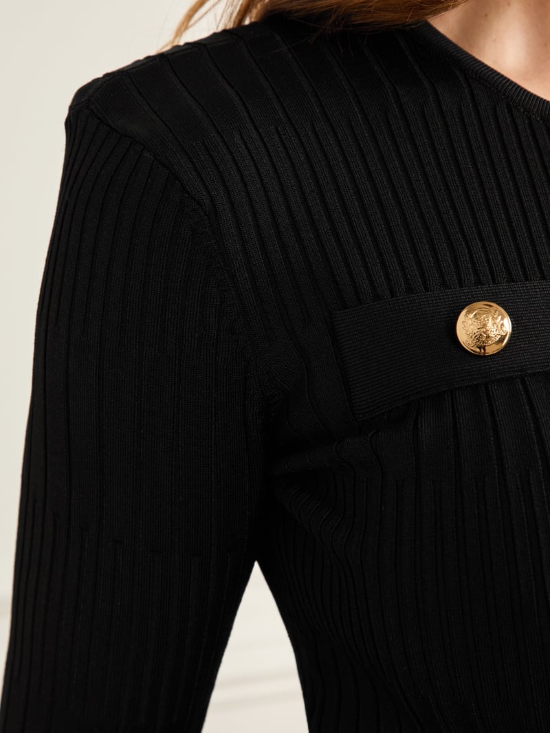 Janet Ribbed Sweater Cardigan
