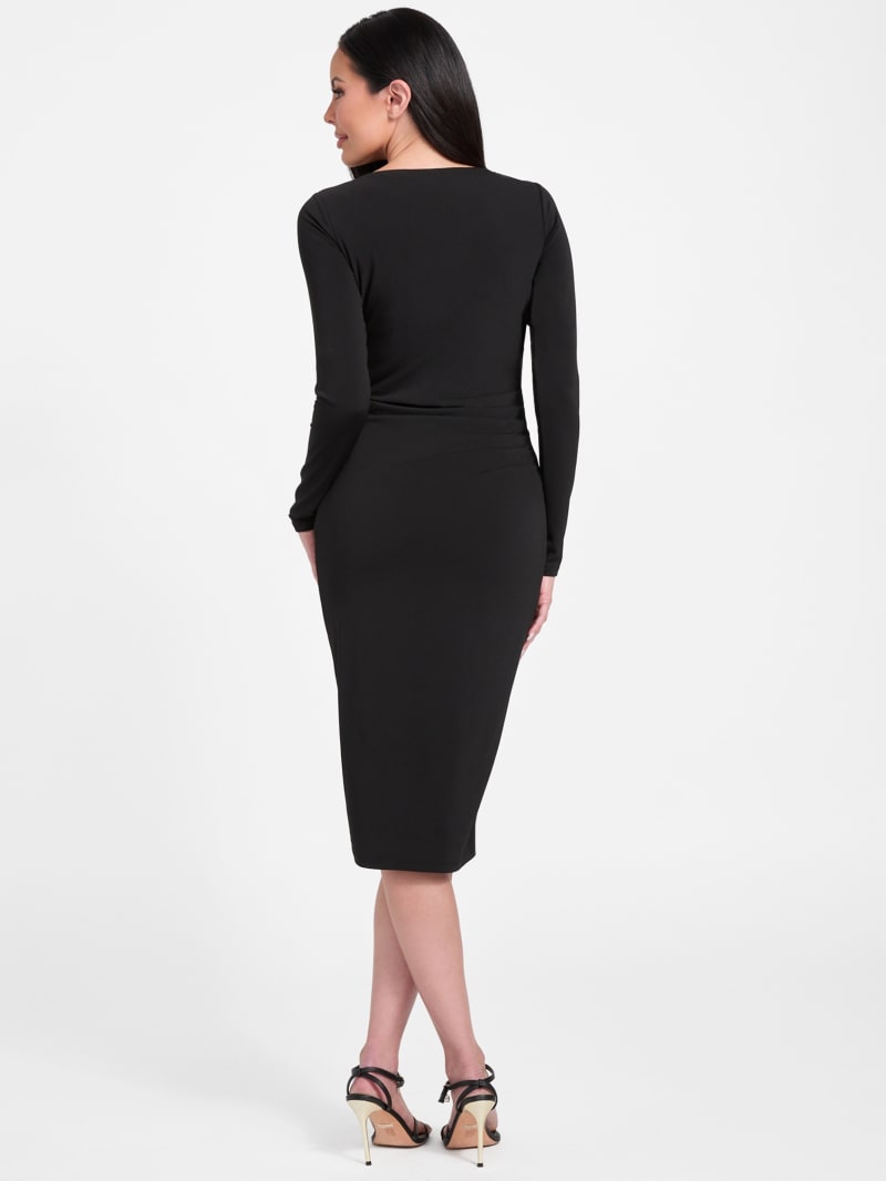 Marciano draped midi dress