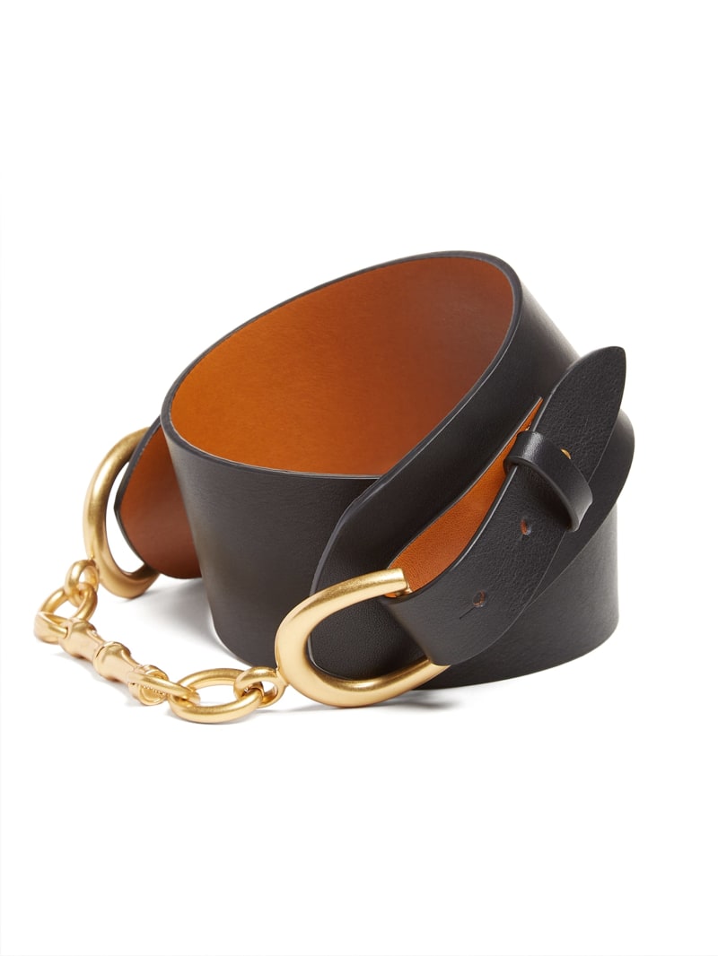 Bamboo Clasp Leather Belt