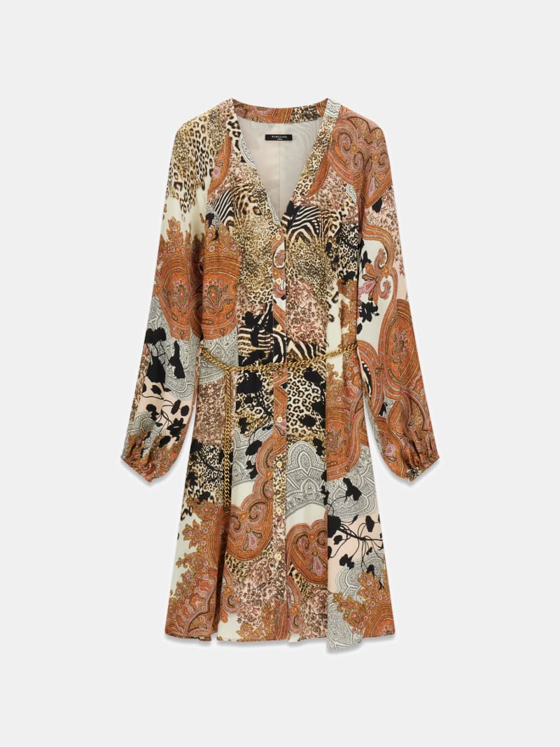 Marciano fit-and-flare mini dress
