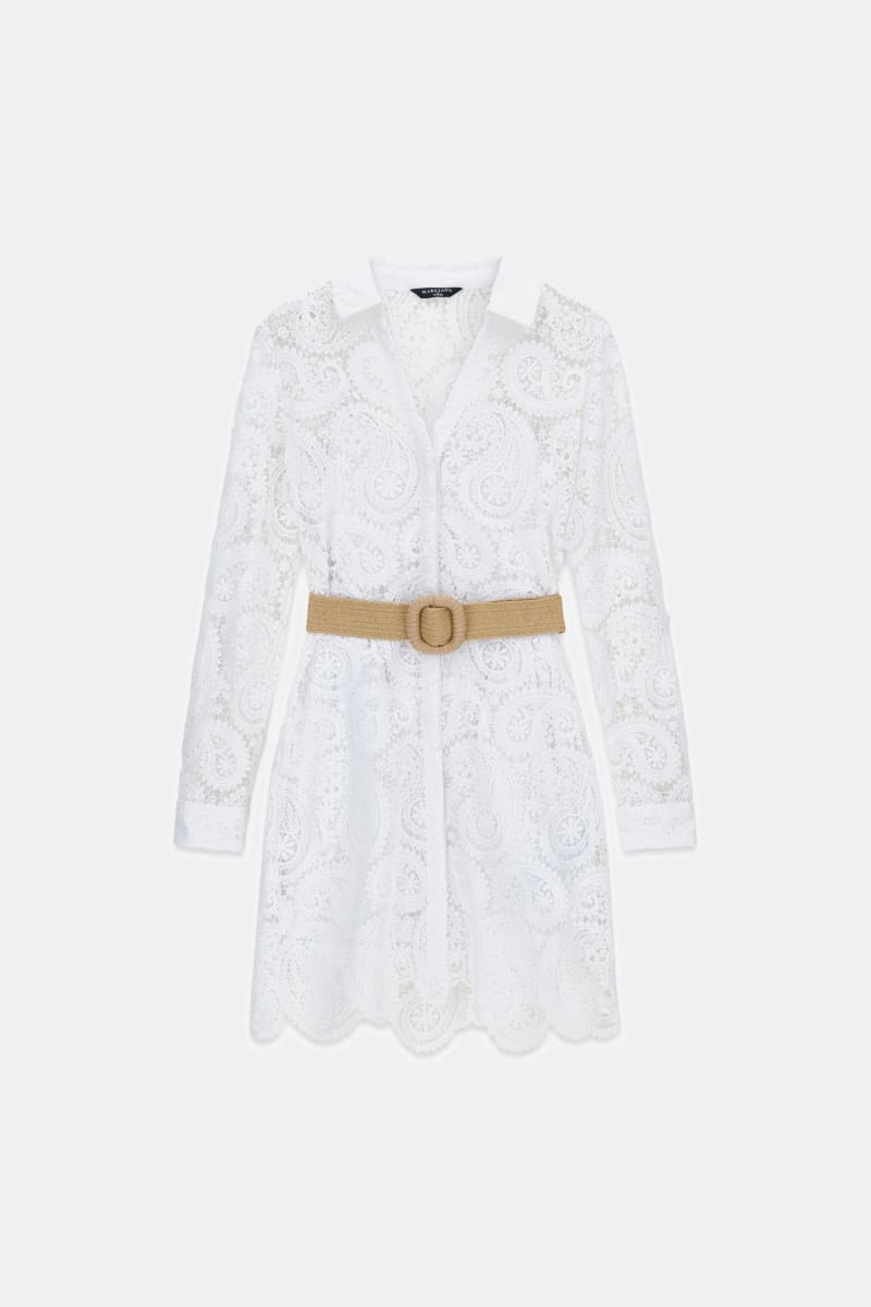 Marciano lace shirt dress