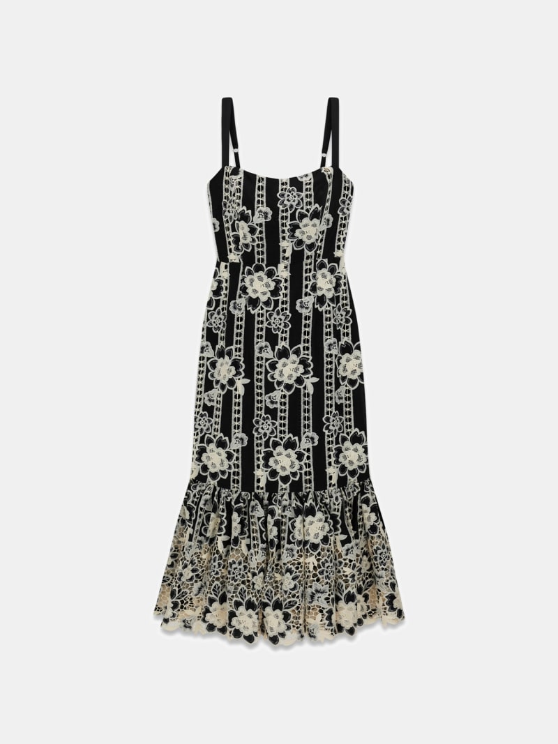 Marciano embroidered midi dress