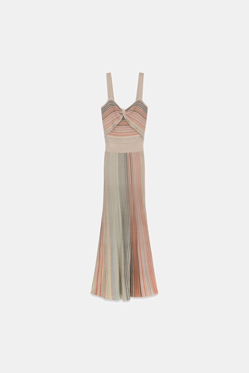 Marciano striped midi dress