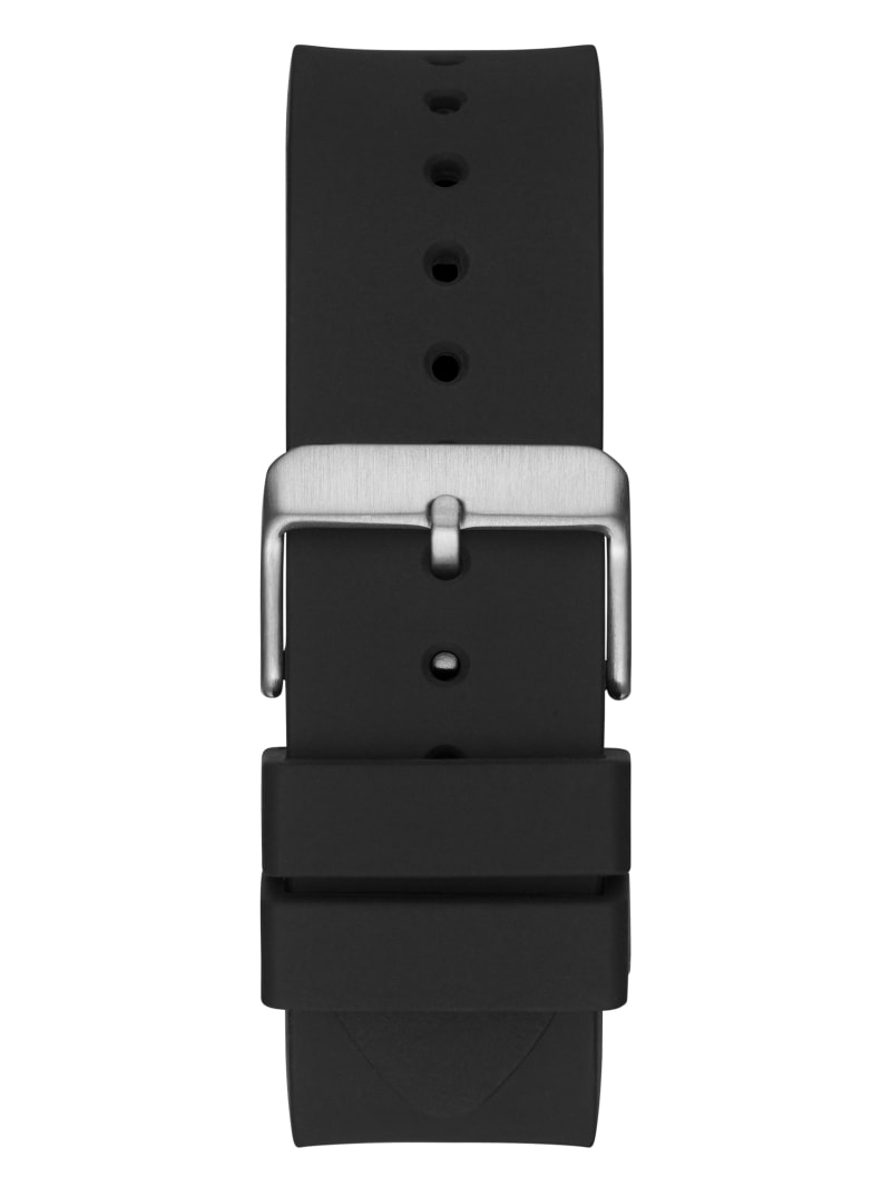 Black And Silver-Tone Multifunction Watch