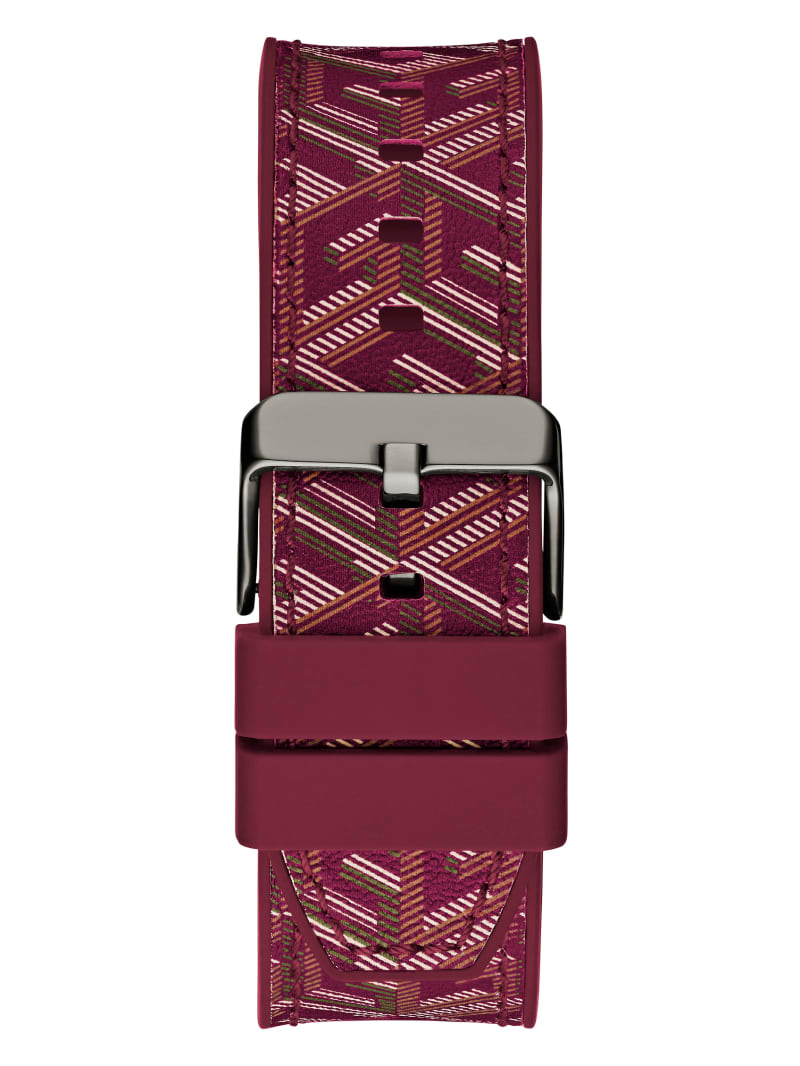 G-Cube Red Leather Multifunction Watch