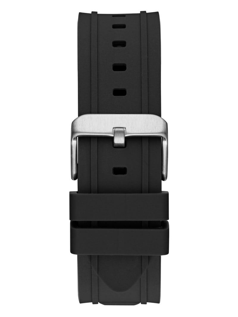 Silver-Tone and Green Multifunction Watch