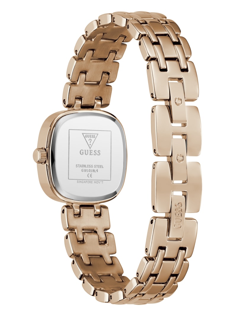 Crystal Stainless steel analogue watch