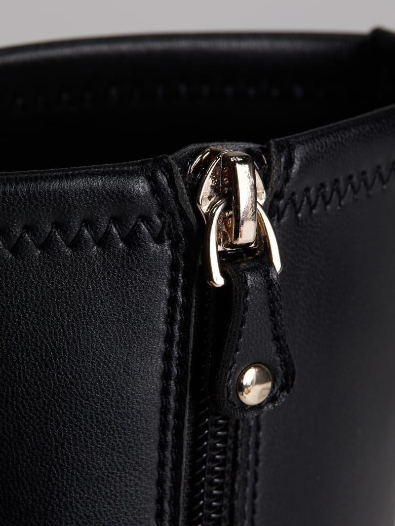 Yanka Faux-Leather Booties