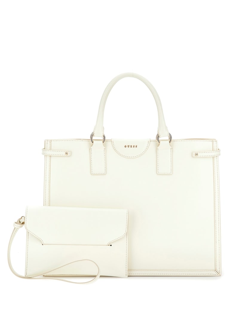 Isa Sleek Leather Medium Tote