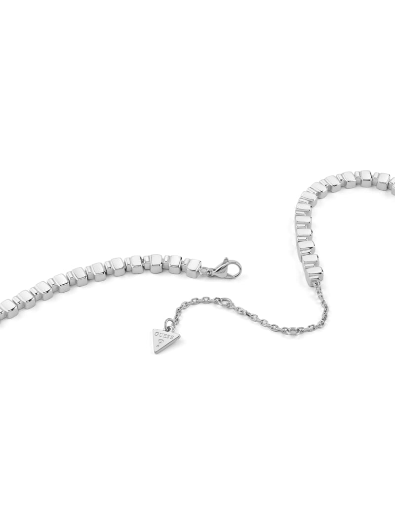 Silver-Tone Chandelier Necklace