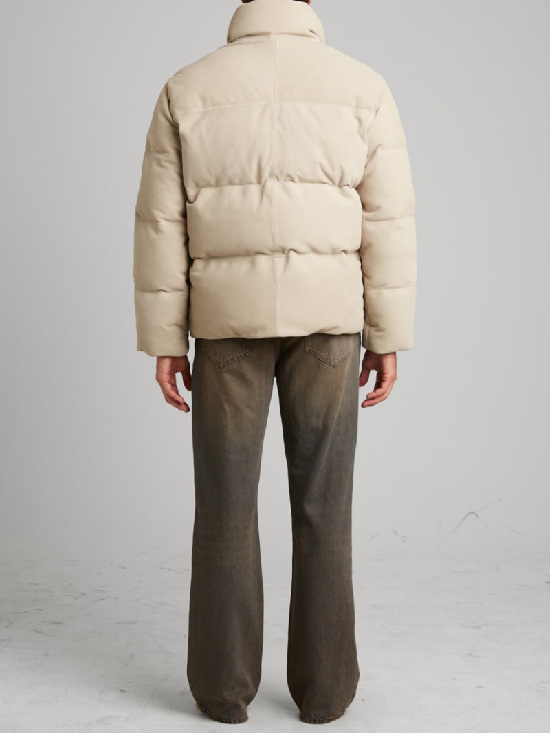 Suede Puffer Jacket