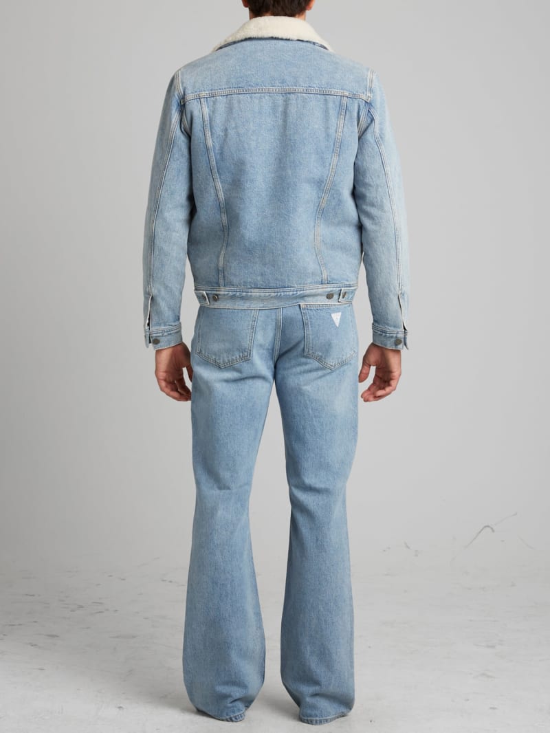 Blue Denim Sherpa Jacket