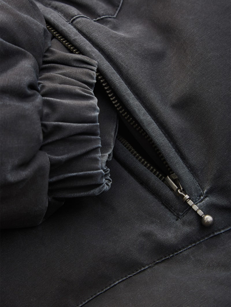 brushed twill puffer