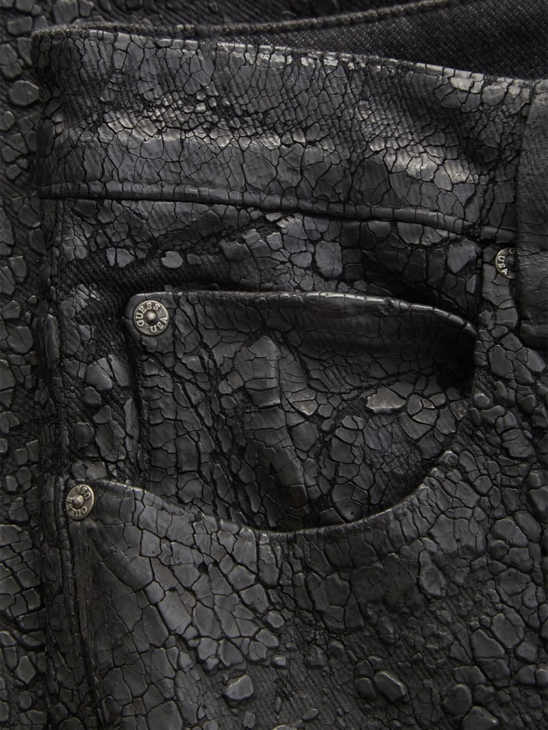 peeled flare jeans