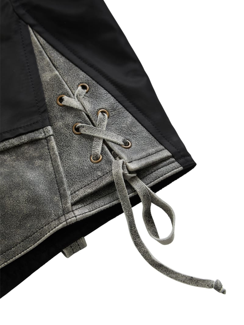 nylon moto jacket