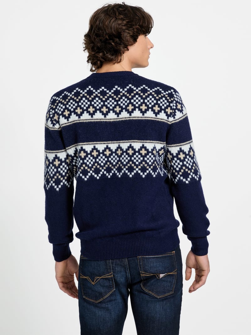 Nordic wool-blend logo sweater