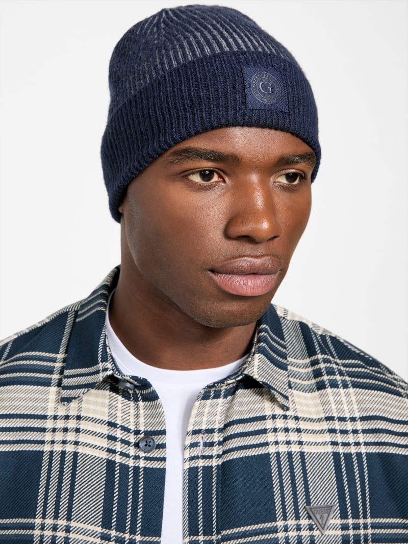 Eco Bicolor Ribbed Beanie
