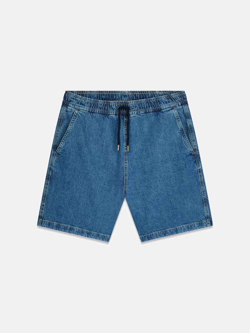 Denim Jogger Shorts