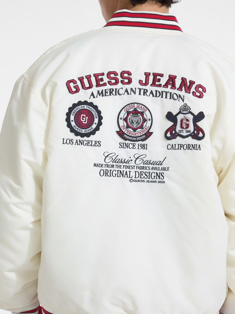 Embroidered Patch Varsity Jacket