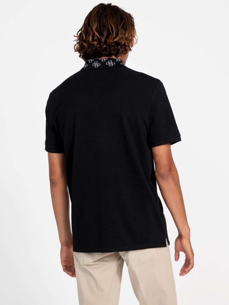 Eco Jacquard Logo Collar Polo