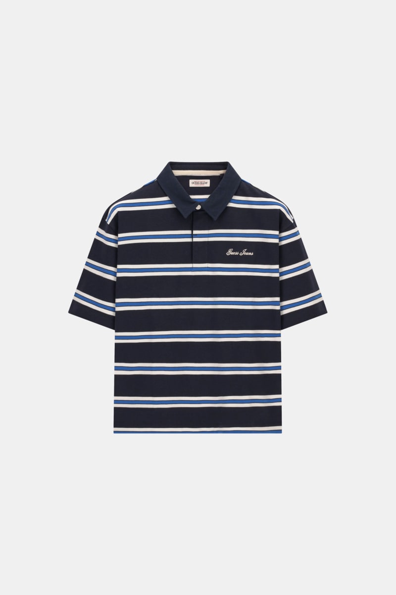 Striped polo t-shirt