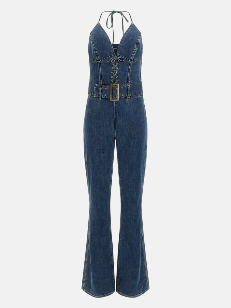 Eco Rebel Halter Denim Jumpsuit