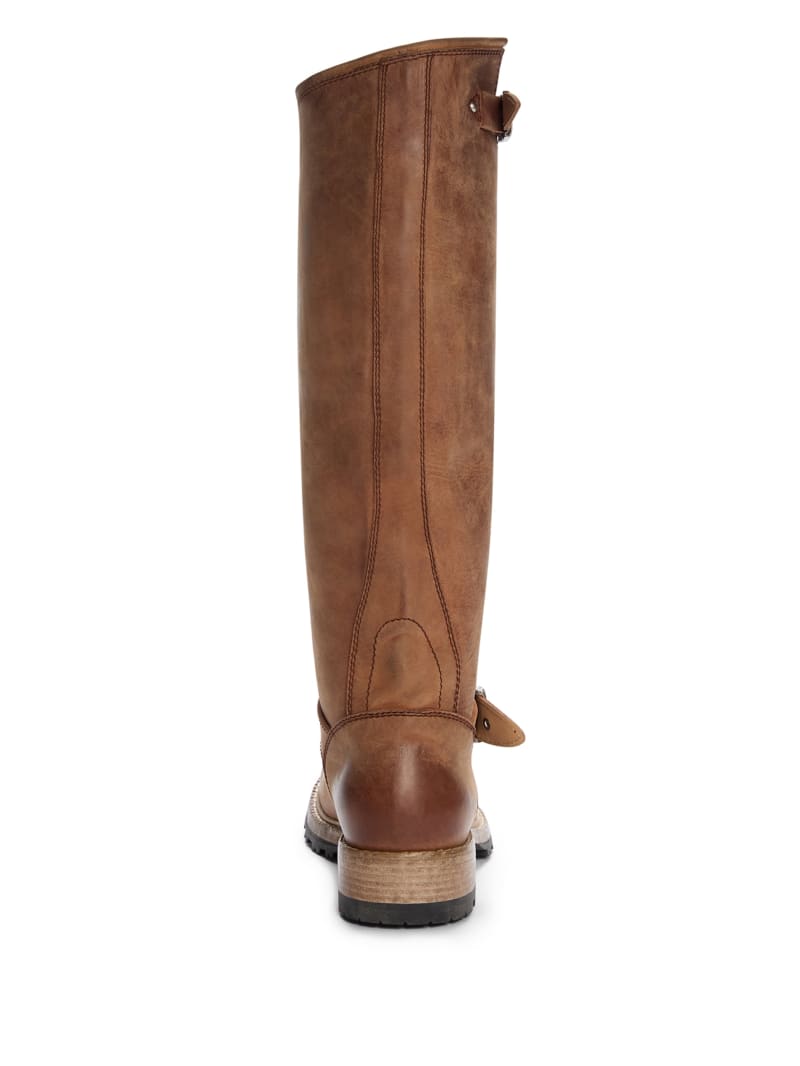 vintage suede biker boots