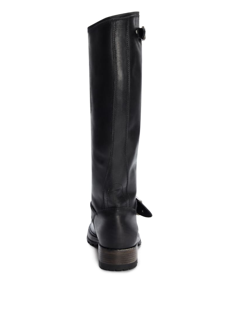 vintage leather biker boots