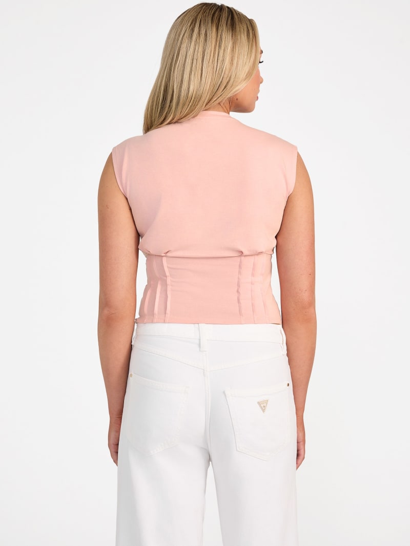 Eco Palm Leaf Corset Tee