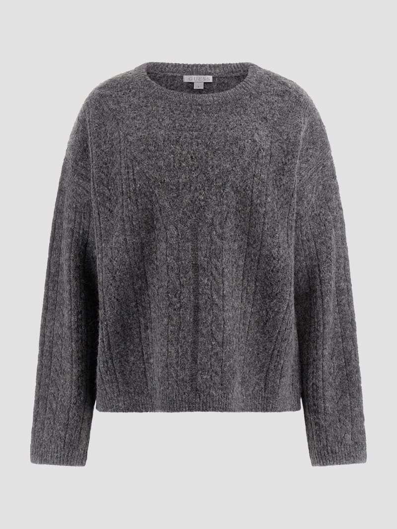 Sylvie Alpaca-Blend Pointelle Sweater