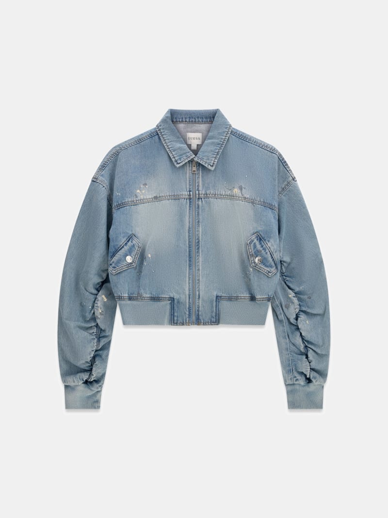 Denim bomber jacket