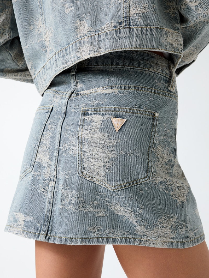 Denim mini skirt