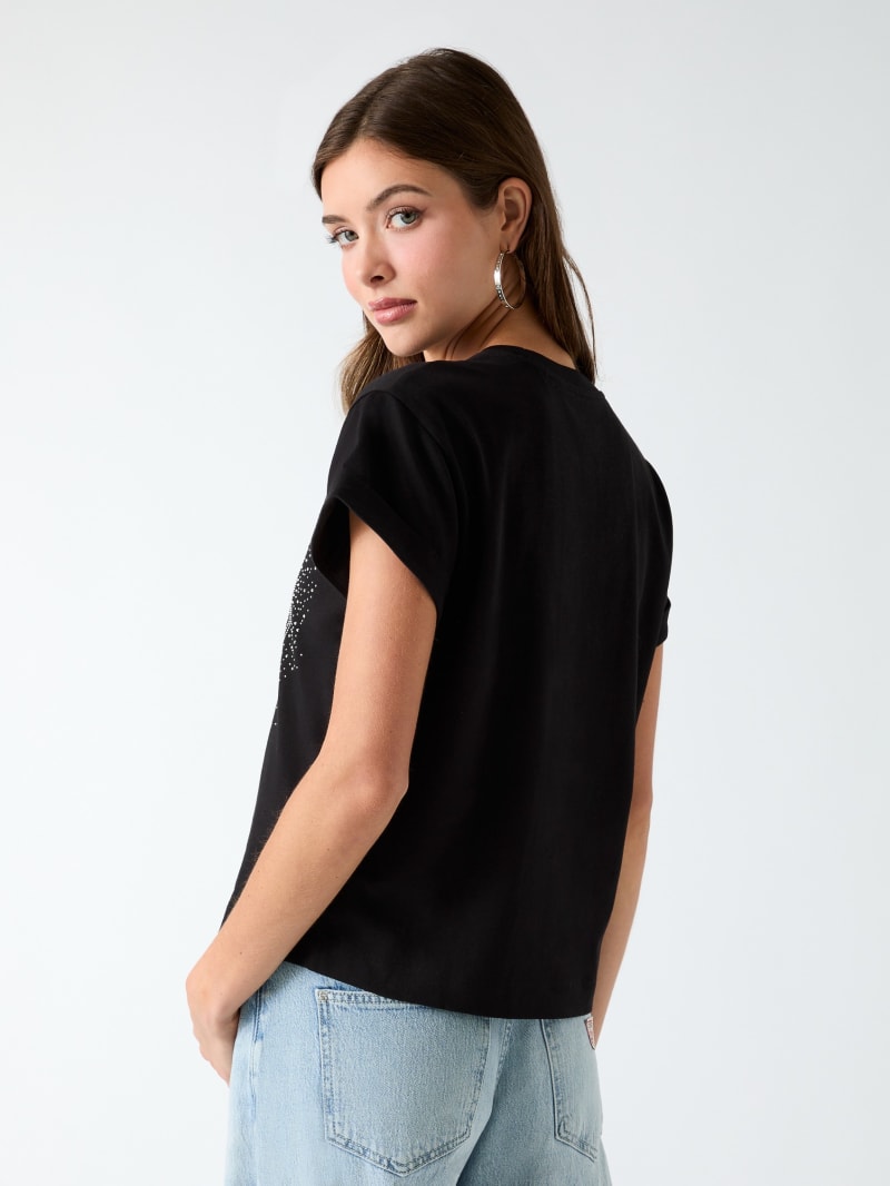 Rhinestones logo t-shirt