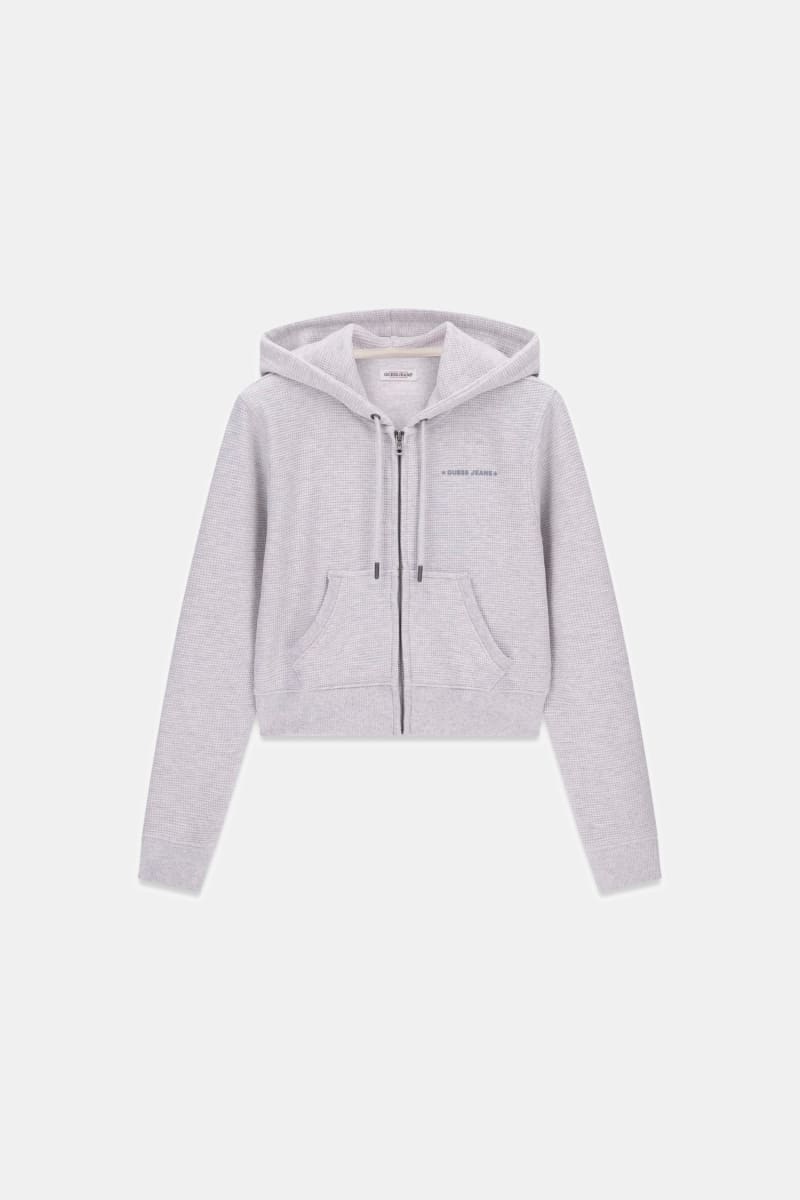 Cotton waffle sweatshirt