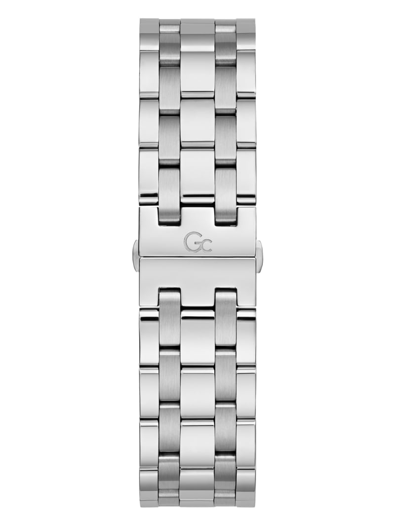 Silver-Tone and Blue Chronograph Sport Watch