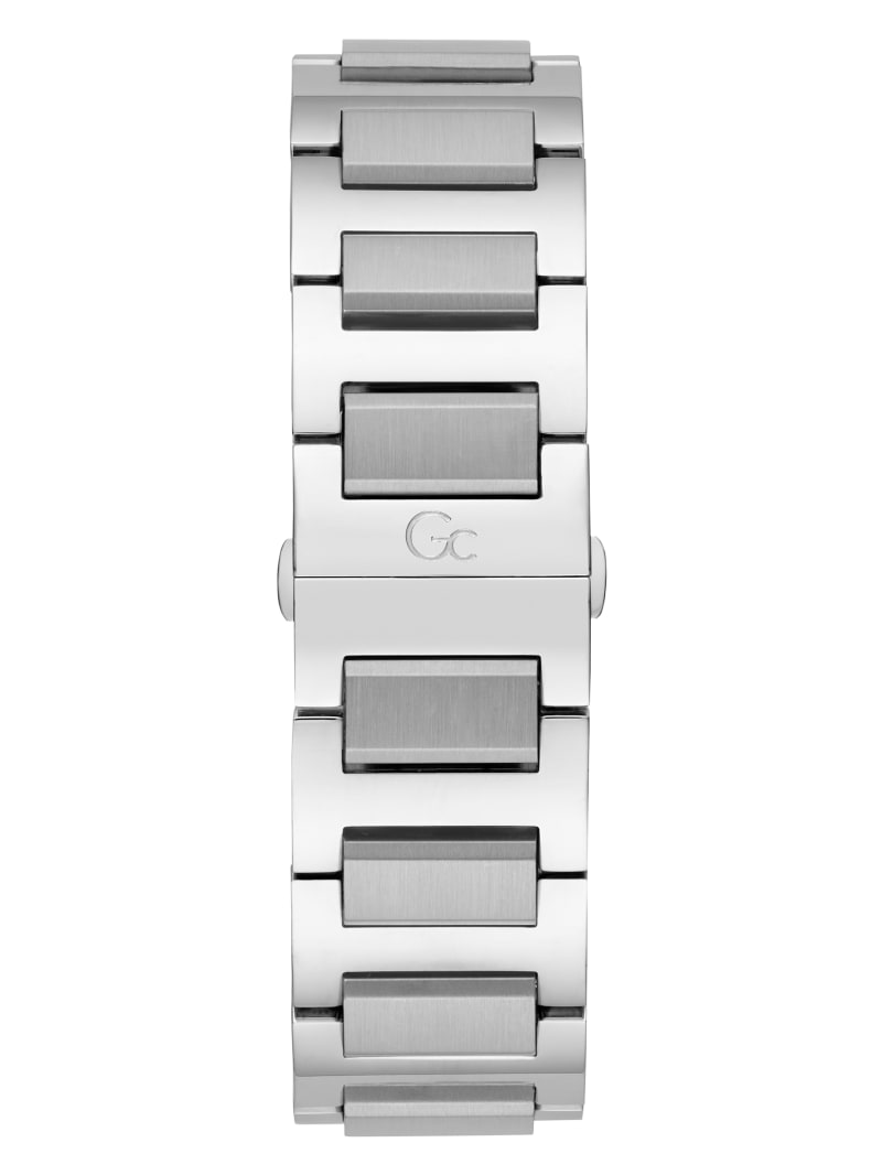 Gc Silver and Green-Tone Metal Chronograph Watch