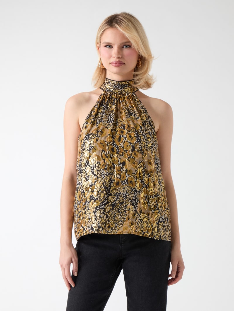 Leopard Allure Halter Top
