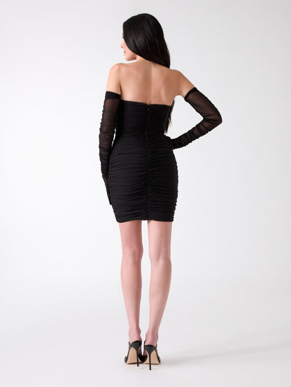 Alannah Mesh Dress & Gloves