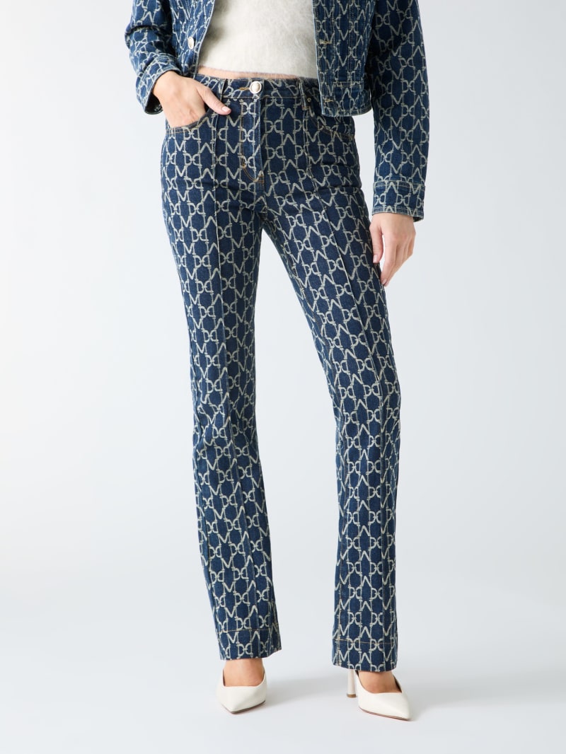 Bea Monogram Denim Pant