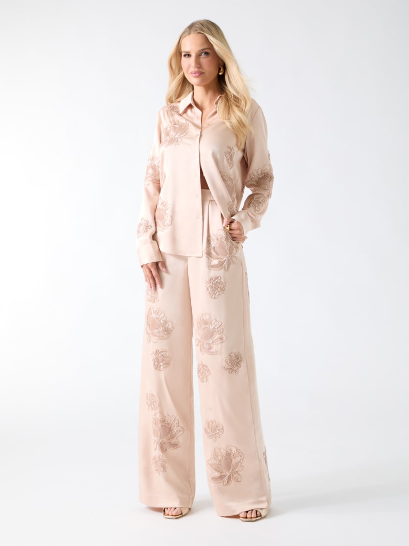 Gwen Embroidered Flower Pant