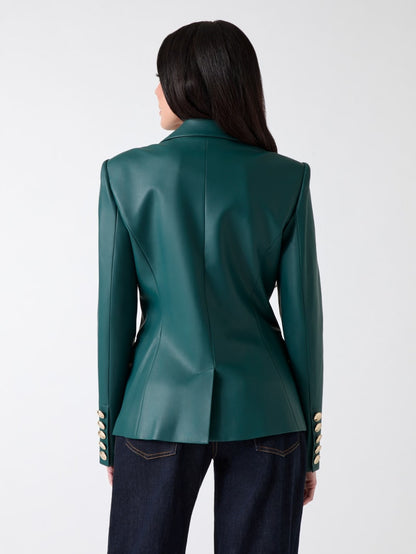Pamela Faux-Leather Blazer