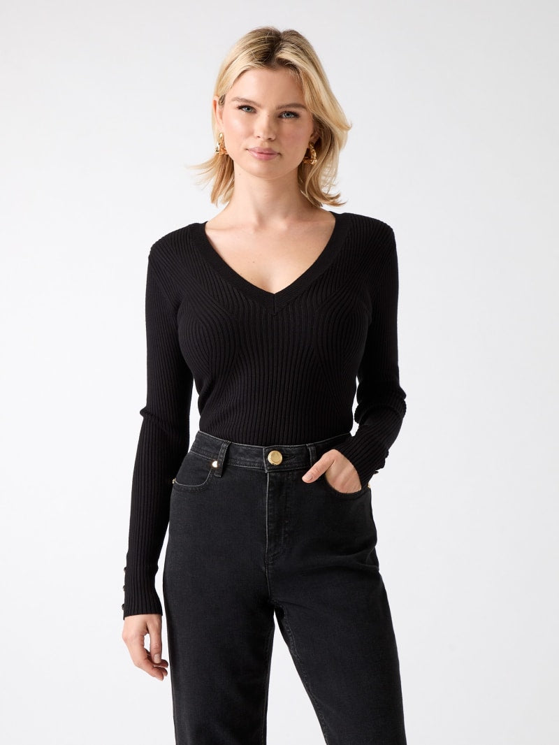 Eco Isa V-Neck Sweater Top