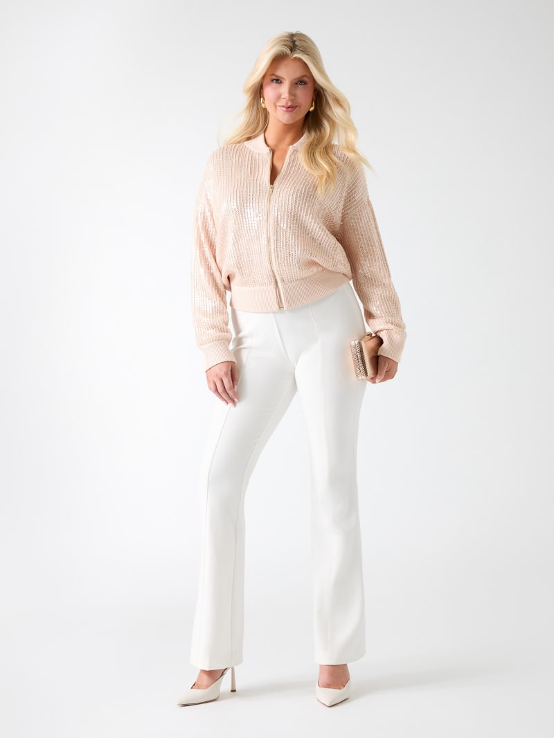 Claudia Sequins Sweater Jacket