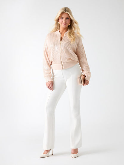 Claudia Sequins Sweater Jacket