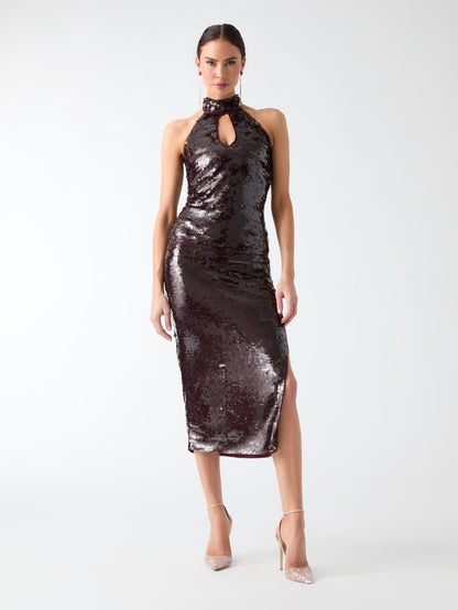Misty Sequin Midi Skirt