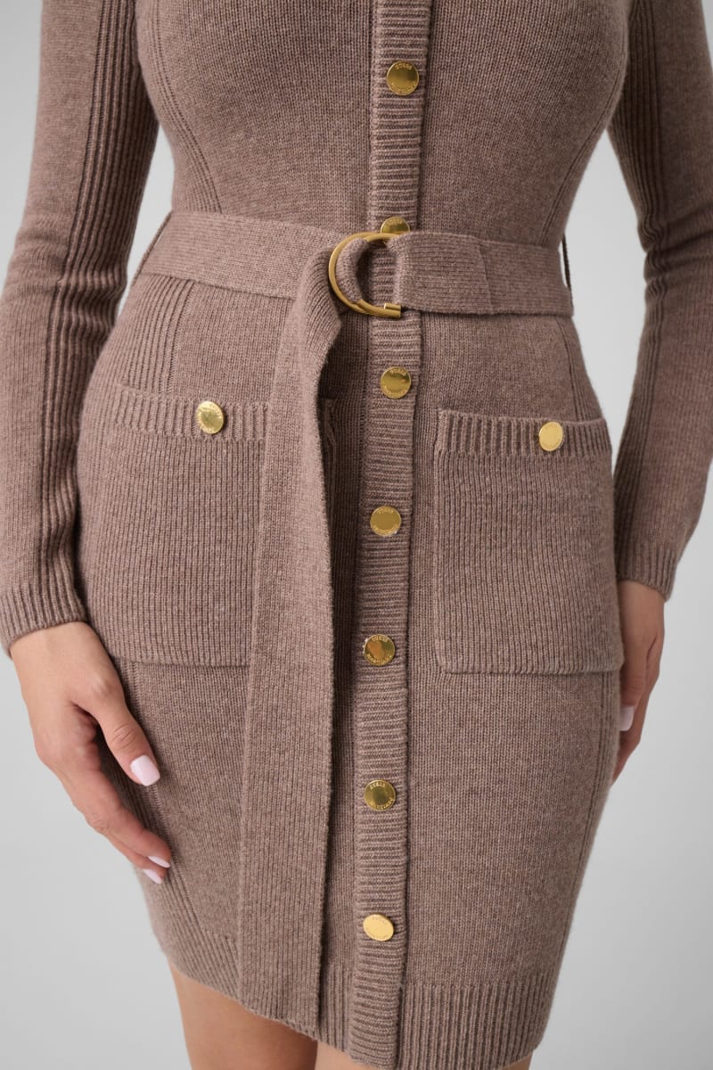 Afrah Pockets Sweater Dress