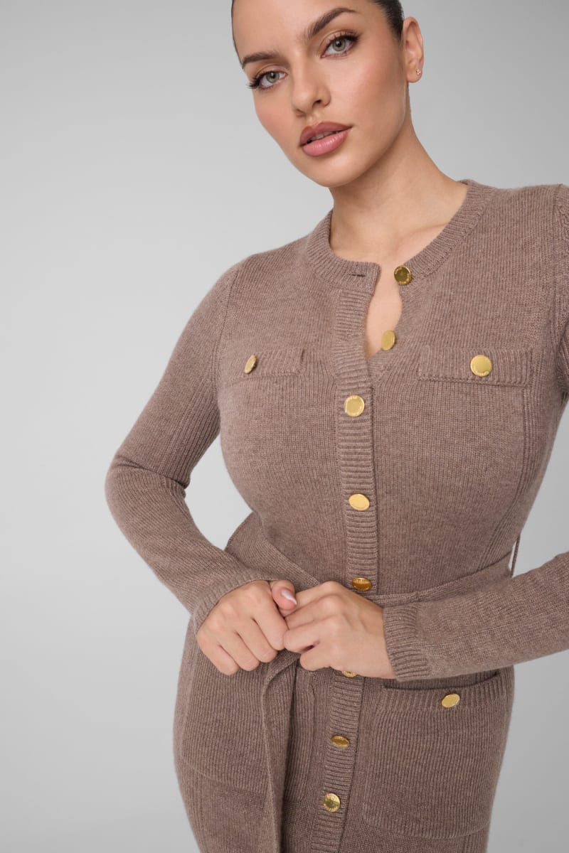 Afrah Pockets Sweater Dress