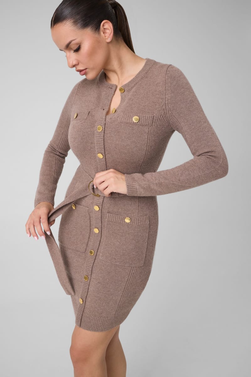 Afrah Pockets Sweater Dress